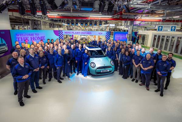 MINI Plant Oxford celebrates start of production of the new MINI Cooper.